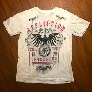 Affliction Breast Cancer Awareness T Shirt NWOT